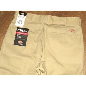 NEW!‎ Men's DICKIES 874 Khaki Original Work Pants 34 X 32 NWT!